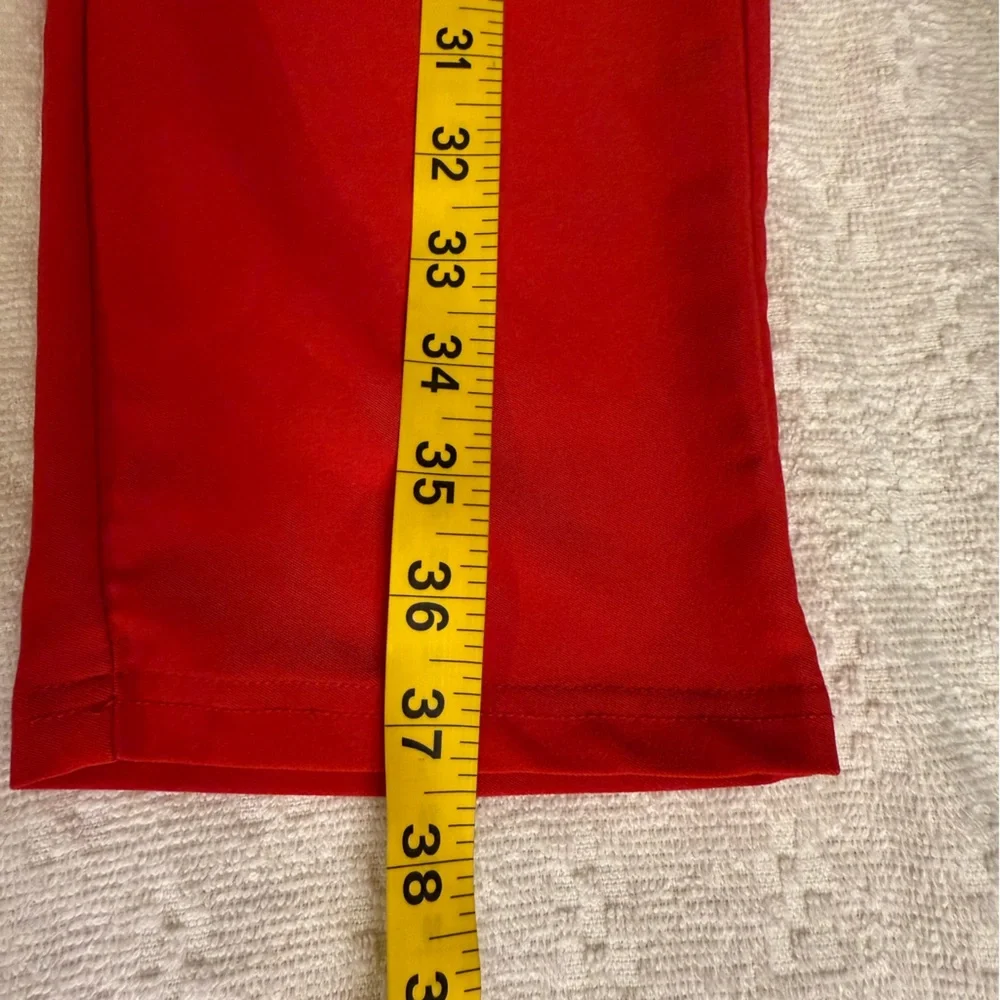 Grace Karin Vibrant Red Tie-Waist Trousers